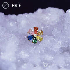 Flower Chamomile Rainbow PVD Yellow-