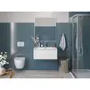 BelBagno UNO-800-1C-SO-BO База под раковину подвесная с фрезерованными ручками по всей длине фасада с одним выкатн. ящ., Bianco Opaco, 800x455x350