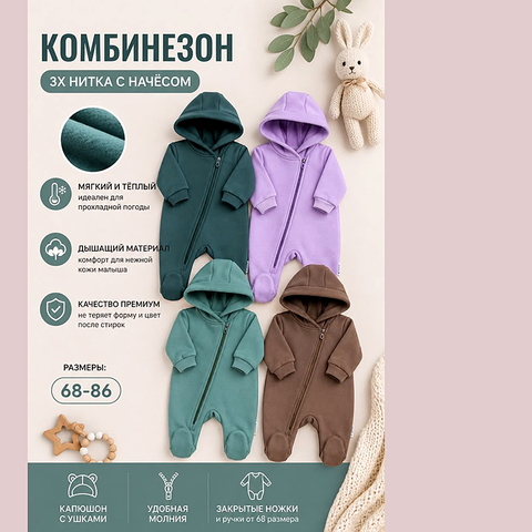 Комбинезон хл/начес (68-86) 260815-R1488