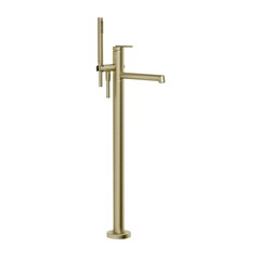 Gessi Ingranaggio 63528#727 Напольный смеситель для ванны (внешняя часть), Brushed Brass PVD фото