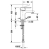 Duravit A.1 A11010001010 Смеситель для раковины на 1 отв. с донным клапаном, цвет: хром