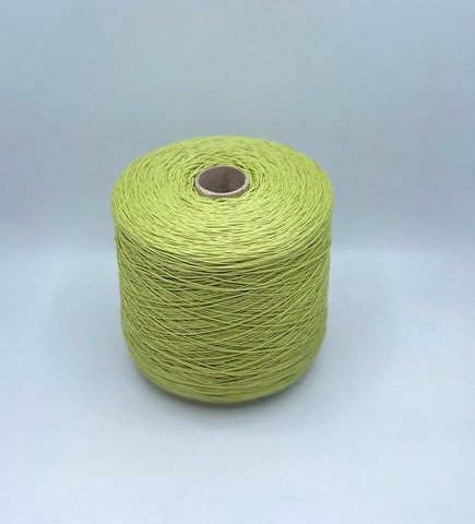Бобинная пряжа (пр.Италия), art.Cotone, 350м/100 гр. 100%Хлопок, цвет-Салатовый , арт.34774