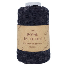Royal Paillettes (02 matte - черный с матовым черным)