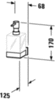 Duravit Karee 99541000 Подвесной дозатор для мыла, мат.колба, цвет держателя: хром