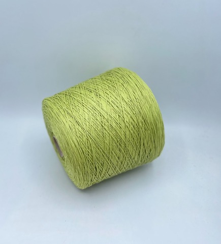 Бобинная пряжа (пр.Италия), art.Cotone, 350м/100 гр. 100%Хлопок, цвет-Салатовый , арт.34774