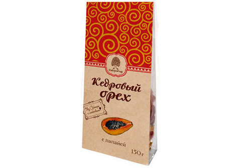 Кедровые орехи с цукатами папайи, 150г