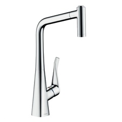 Hansgrohe Metris M71 14820000 Смеситель для кухни с выдвижным изливом и лейкой фото
