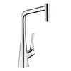 Hansgrohe Metris M71 14820000 Смеситель для кухни с выдвижным изливом и лейкой