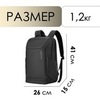 Картинка рюкзак городской Skully MR9111X black - 2