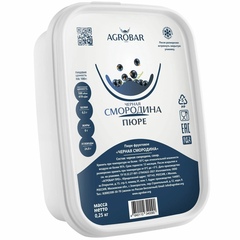 Пюре Агробар замороженное Черная смородина 250 гр