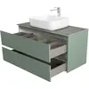 BelBagno KRAFT-1200-2C-SO-VO База под раковину подвесная с фрезерованными ручками по всей длине фасада с двумя выкатн. ящ., Еловый Мат., 1200x455x500