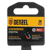 Отвертка PH2х38 мм, CrV, трехкомпонентная рукоятка Denzel — фото 4