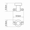 WasserKRAFT Donau K-9423D Крючок, цвет: хром
