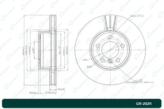 Диск тормозной G-brake  GR-20211