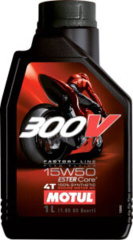 15W-50 Моторное синтетическое масло Motul 300V 4T FL Road Racing 1L 101358/104125