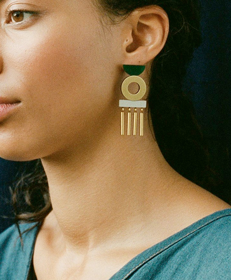 Серьги Memento Earrings Green