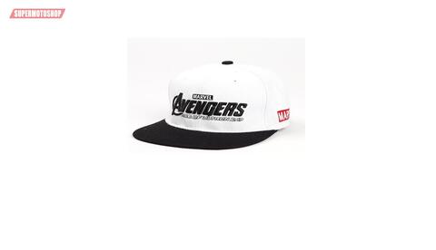 Бейсболка Avengers marvel белый черный