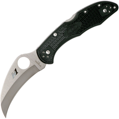 Фото Нож складной Tasman Salt™ 2 Spyderco 106PBK2, сталь H1 Satin Plain, рукоять термопластик FRN, чёрный