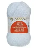 Пряжа Пехорка Нежная крапива 01 белый