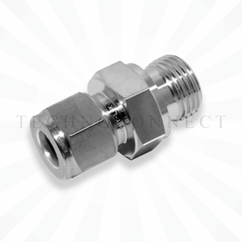 COM-12M-6G  Штуцер для термопары: метрическая трубка 12 мм- резьба наружная G 3/8