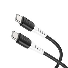 Кабель X82 Type-C на Type-C 1m 3A 60W HOCO черный