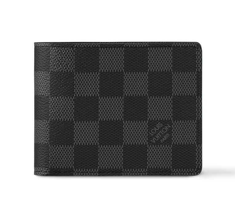 Кошельки и портмоне Бумажник Louis Vuitton Multiple Damier Graphite Копия_louis-vuitton-бумажник-multiple-канва-damier-graphite-персонализация--N62663_PM2_Front_vie.png