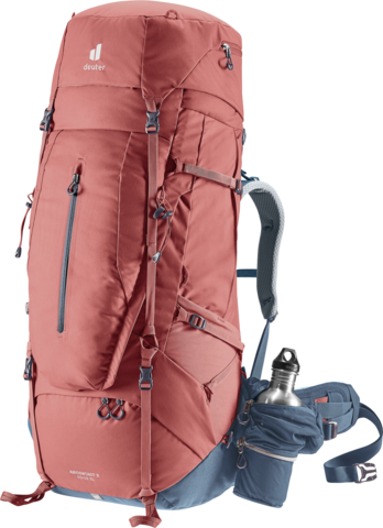 Картинка рюкзак туристический Deuter Aircontact X 80+15 SL Redwood-Ink - 8