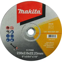 Отрезной круг 230х2х22,23 мм Makita D-75568