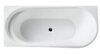 BelBagno BB410-1500-780-L Акриловая ванна в комплекте со сливом-переливом, 150x78, цвет: белый
