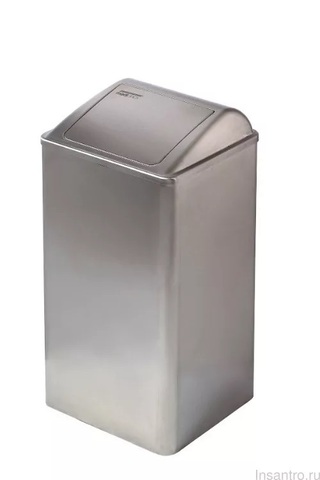 Mediclinics PP0065CS Ведро для мусора с самозакрывающейся крышкой 65 л (матовая нержавеющая сталь)