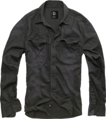 Brandit HARDEE DENIM SHIRT LONG SLEEVE black