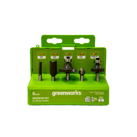 Набор фрез (5 шт.) для фрезера Greenworks