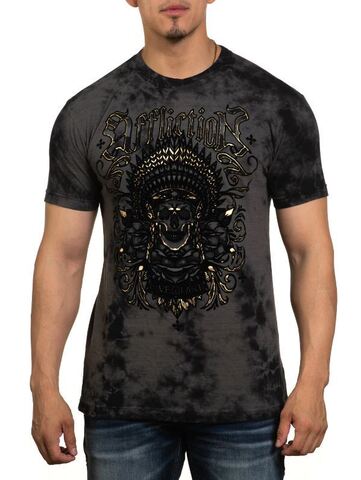 Affliction | Футболка мужская SPIRAL SHADOW A24405 перед