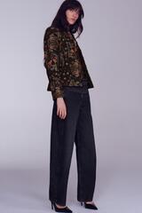 ZARA ДЖИНСЫ CURVED STRAIGHT СО СРЕДНЕЙ ПОСАДКОЙ — ZW COLLECTION, ЧЕРНЫЙ