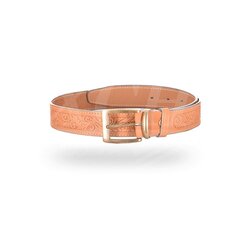 Ремень охотника брючный (с тиснением) светло-золотой 35 мм, ХСН