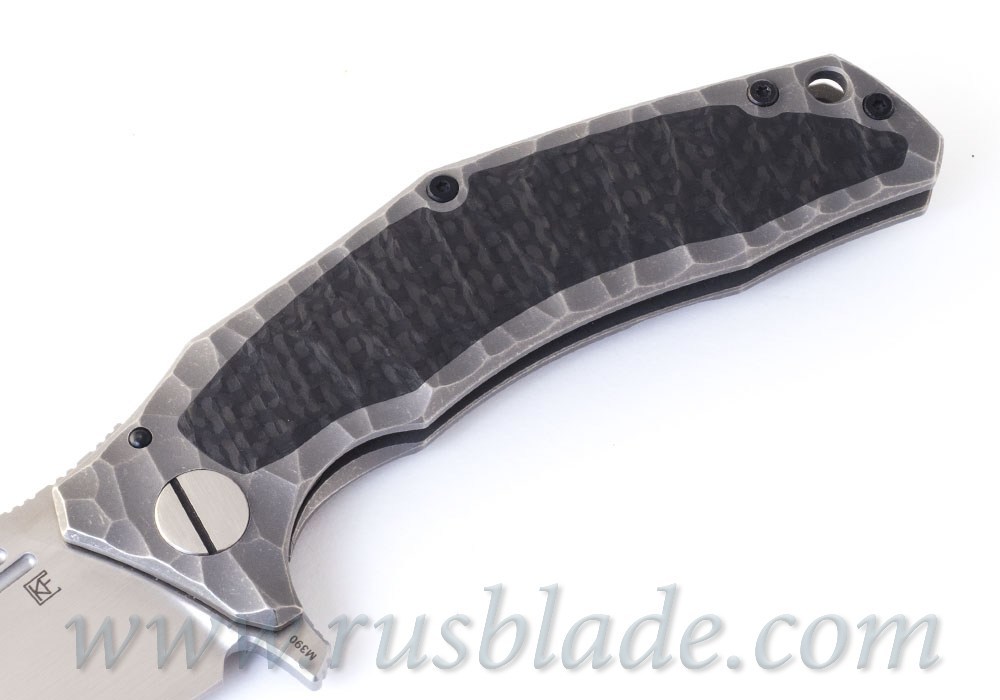 CKF Morrf 5 SALE CARD (Evgeny Muan design, M390, satin, bearings, titanium) - фотография 