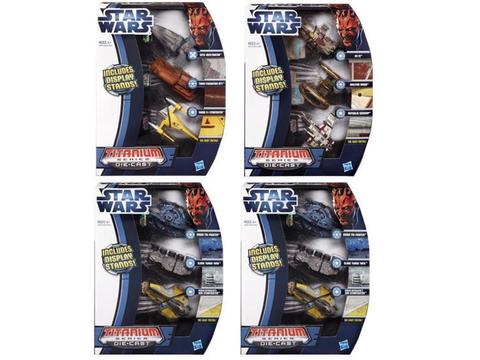 Star Wars Die Cast Titanium Vehicles Wave 01