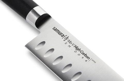 Нож кухонный стальной Сантоку Samura Mo-V SM-0094/G-10