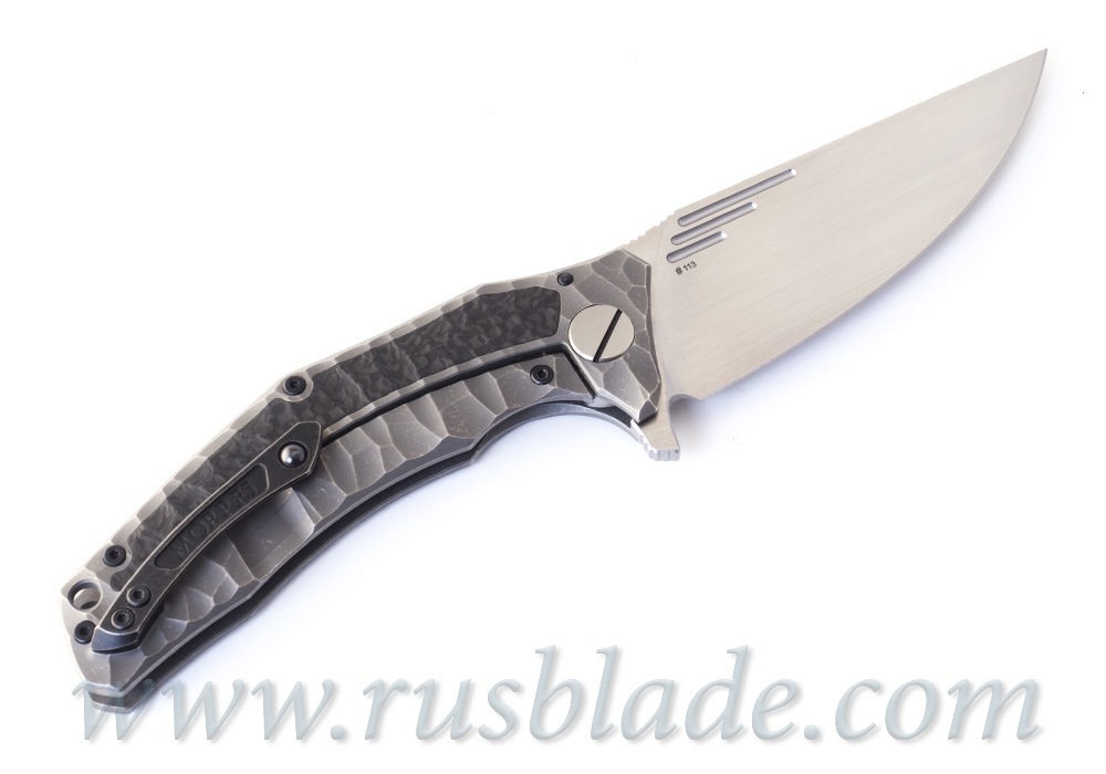 CKF Morrf 5 SALE CARD (Evgeny Muan design, M390, satin, bearings, titanium) - фотография 