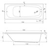 Cezares ECO-120-70-40-W37 Акриловая ванна 120x70, цвет: белый