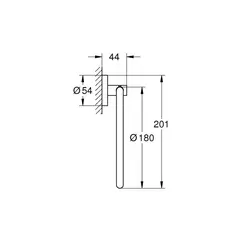 Кольцо для полотенца GROHE Start, диаметром 180 мм, цвет СуперCталь (41174DC0)