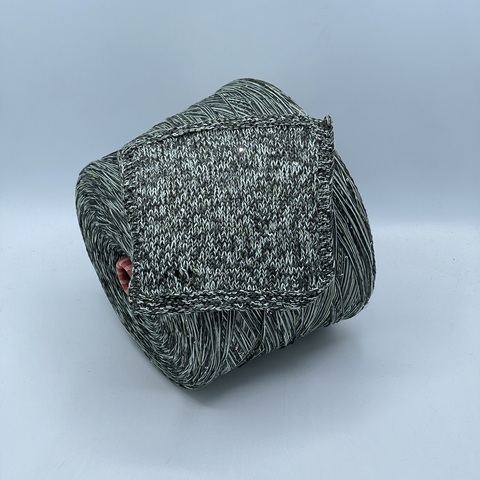 Авторская смотка, 248м, Лен, Полиэстер(пайетка), Хлопок, Мультиколор, 41200