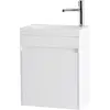 BelBagno PIETRA MINI-460-1A-SO-BL-R База под раковину подвесная с одной дверкой Bianco Lucido