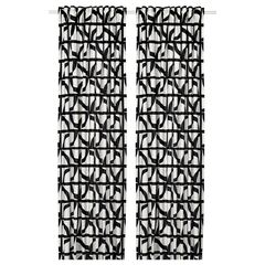 Комплект штор IKEA VINTEROXBAR, Черно-белый, 145x250 см, 2 шт