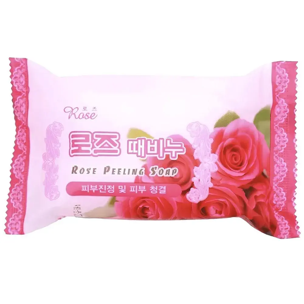 Мыло-пилинг для лица и тела с розой Rose Peeling Soap