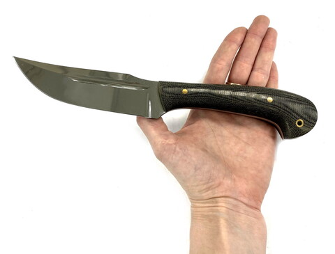 Нож Пчак Узбекский, цельнометаллический, Bohler N690, микарта
