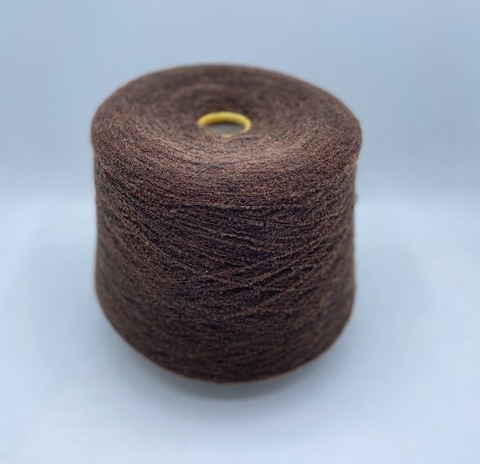 Бобинная пряжа (пр.Италия),art-Softstretch 1300м/100гр,Меринос/Полиамид(Эластан) , цвет-Коричневый,неоднотонный , арт.28136