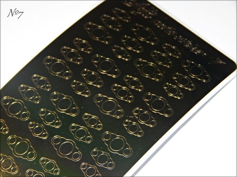 Металлизированные наклейки Arti nails Stiker цвет золото №7 купить за 100&nbsp;руб