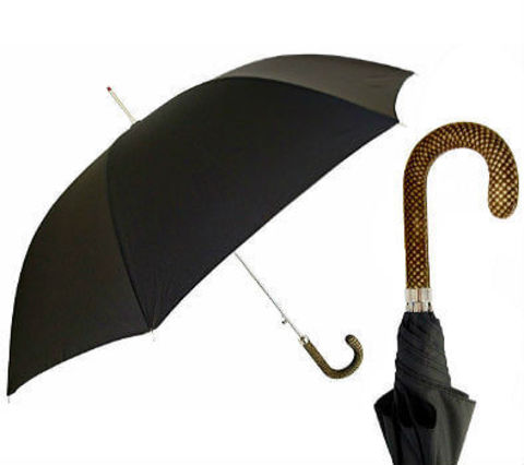 Купить онлайн Pasotti-1380-2464-Stripes Leather Handle в магазине Зонтофф.