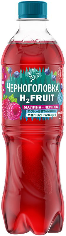 Черноголовка H2FRUIT Малина-Черника 0,5 л